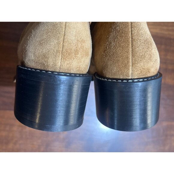 Everlane The City Boot in Toasted Almond Suede 8 New Womens Booties - Picture 7 of 13